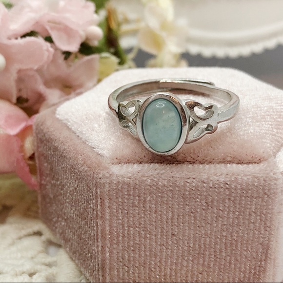 Jewelry - S925 Nature Aquamarine Crystal Rings 💍